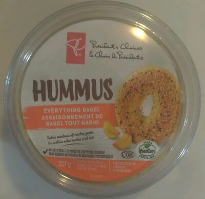 HUMMUS EVERYTHING BAGEL