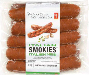 Italian smokies fully cooked smoked pork sausages