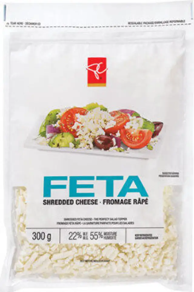 Feta shredded cheese