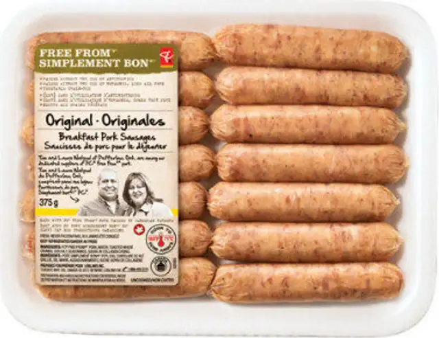 Original breakfast pork sausages