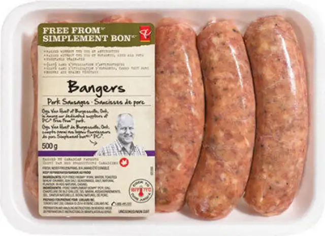 Bangers pork sausages