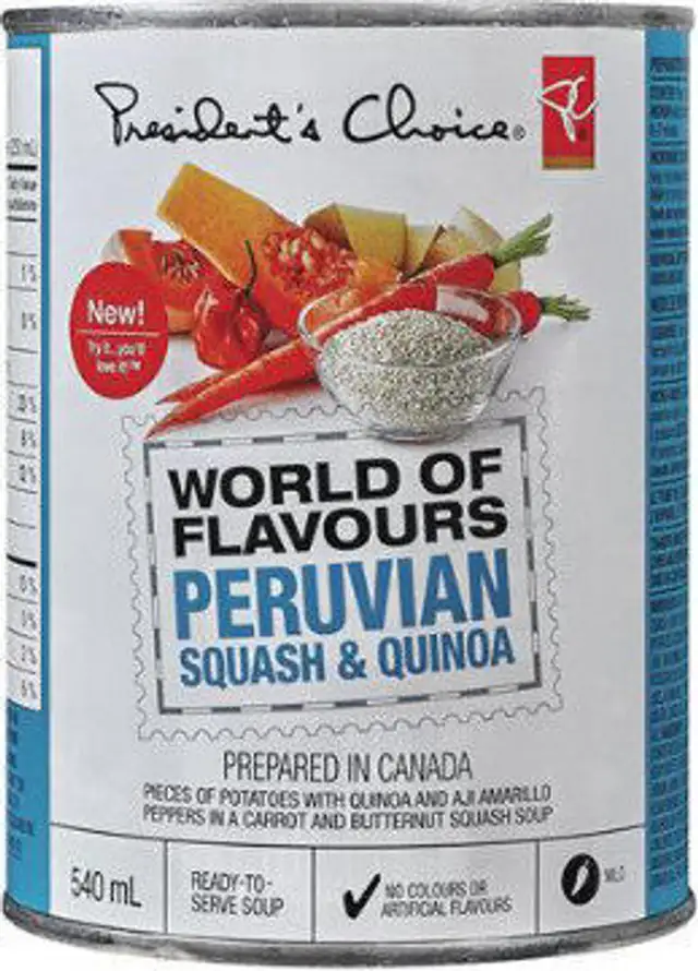 World of flavours peruvian squash & quinoa ready-to-serve soup