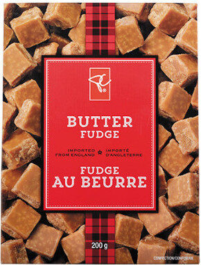 Butter fudge front packaging