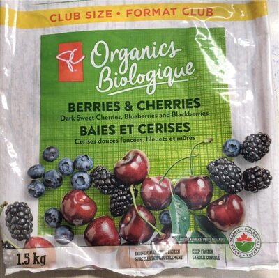 Baies et cerises biologique congelé