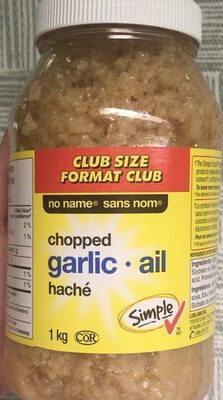chopped garlic front packaging
