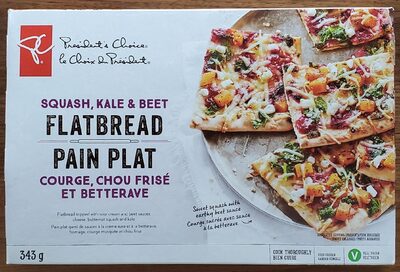 Squash, Kale & Beer Flatbread Pizza front packaging