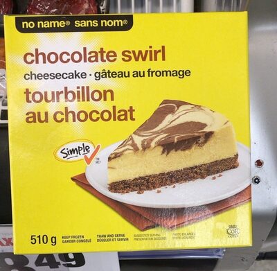 Gateau au fromage tourbillon au chocolat