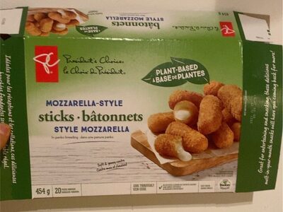 Bâtonnets style mozzarella à base de plantes