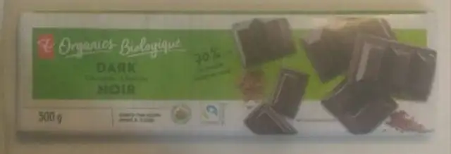 Organic Dark Chocolate front packaging