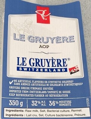 Gruyere front packaging