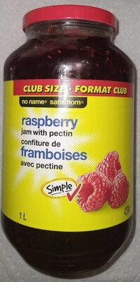 Raspberry jam with pectin/Confiture de framboises avec pectine