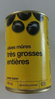 Olives mûres très grosses entières