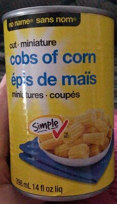 Miniature cobs of corn