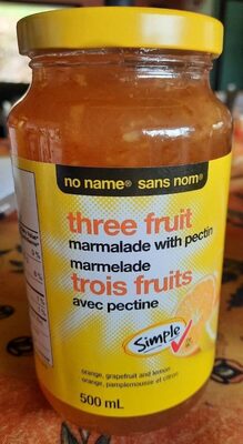 Marmelade trois fruits avec pectine