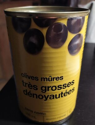 Olives mûres très grosses dénoyautées