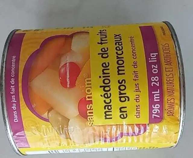 Macedoine de fruits en gros morceaux