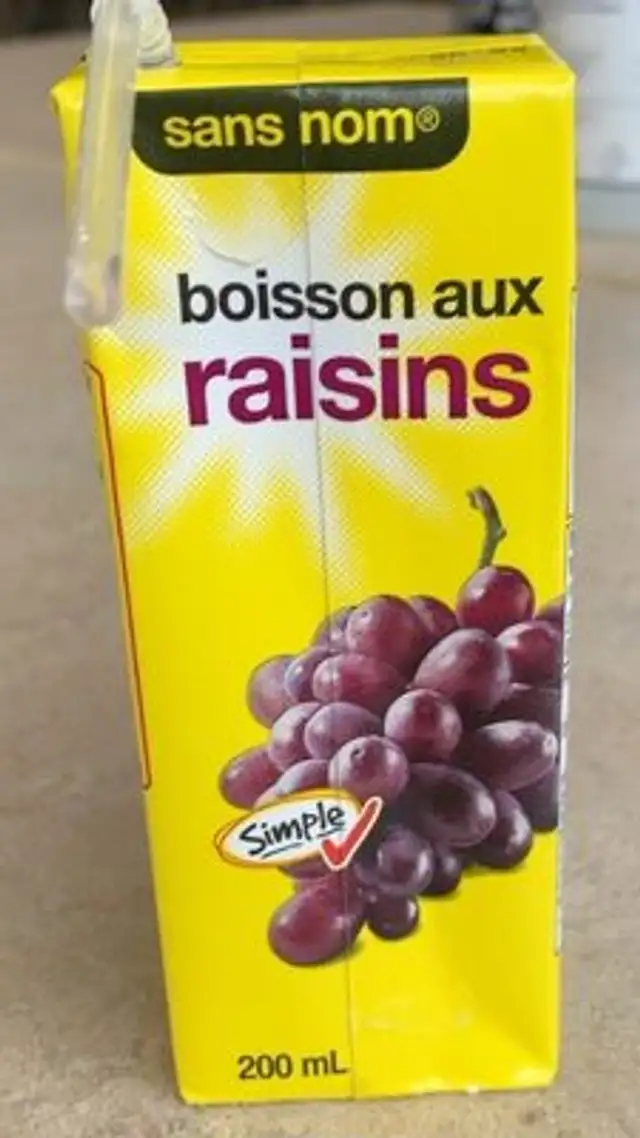 Boisson aux raisins
