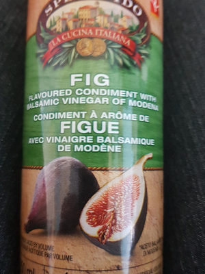 Condiment à arôme de figue avec vinaigre balsamique de modène