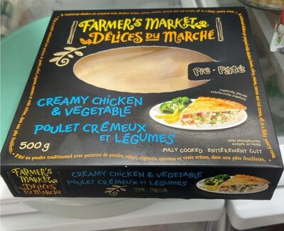 Creamy chicken & vegetable pie