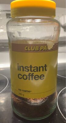 Instant coffee front packaging