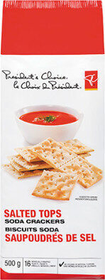 Salted tops soda crackers