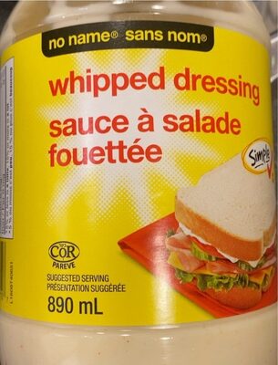Whipped dressing front packaging