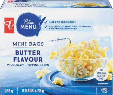 Butter flour microwave popping corn (Mini Bags)