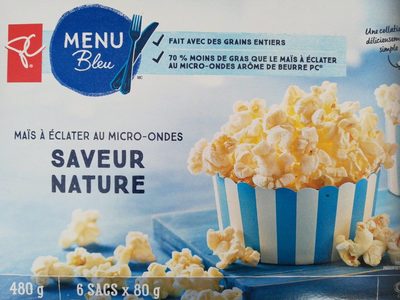 natural flavour microwave popping corn