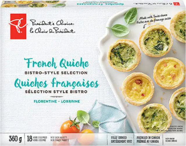 French quiche bistro-style selection