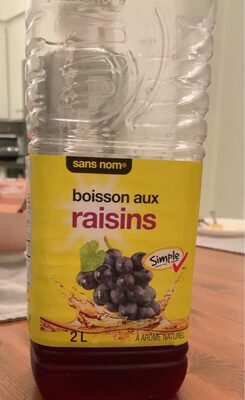 Bousson aux raisins front packaging