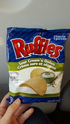 Ruffles crème sure et oignon
