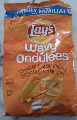 Chips ondulées cheddar et crème sure