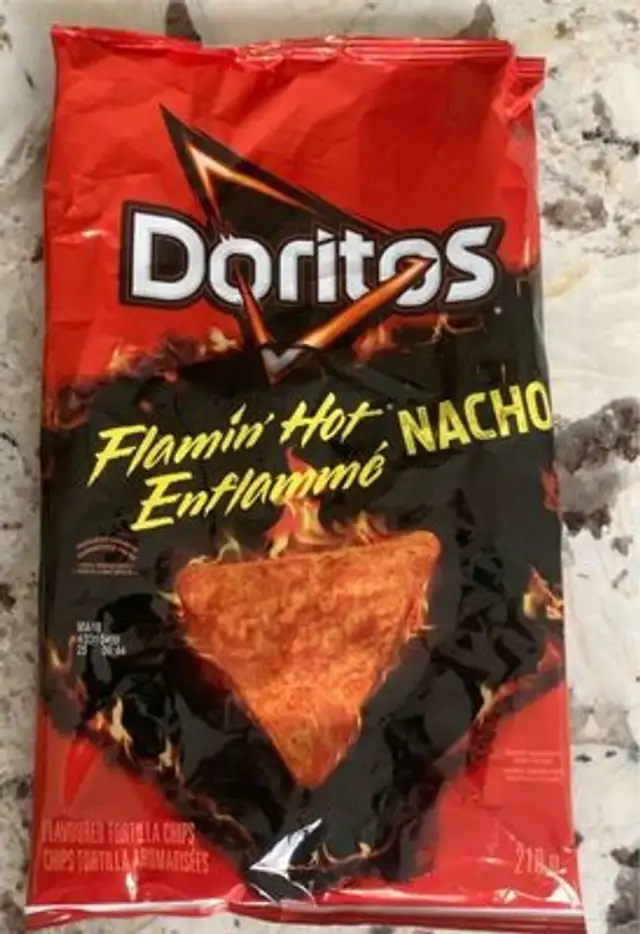 Flamin hot Nacho front packaging