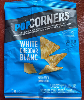 White Cheddar Flavoured Popped-Corn Chips
