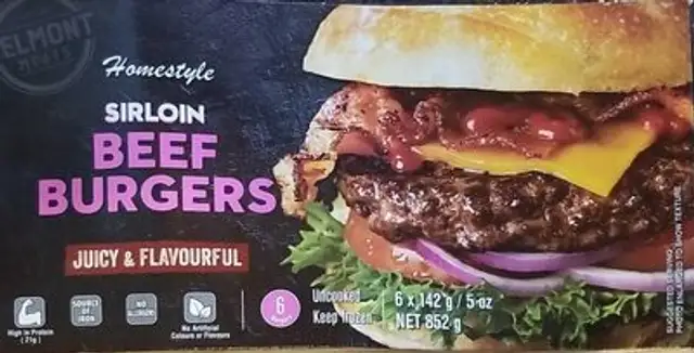 Sirloin Beef Burgers