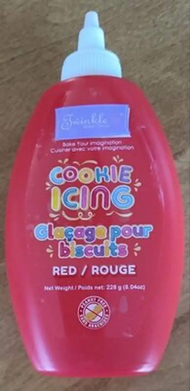 Glaçage pour biscuits rouge