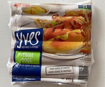 Veggie dogs front packaging