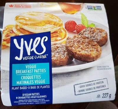 Veggie breakfast patties