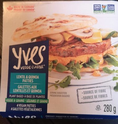 Galettes aux lentilles et quinoa