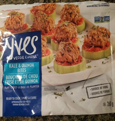 Potato, Kale & Quinoa Bites front packaging