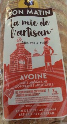 Pain la mie de l’artisant avoine