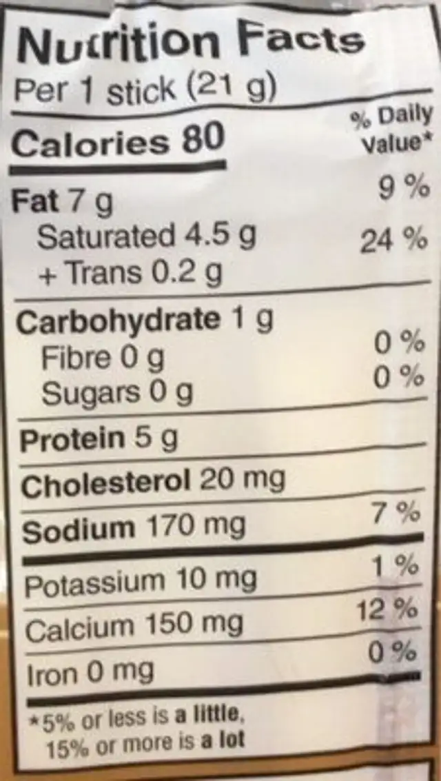Smoked flavour cheddar cheese nutrition facts table