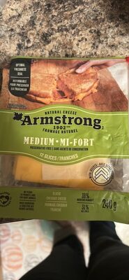 Cheddar Cheese Slices front packaging