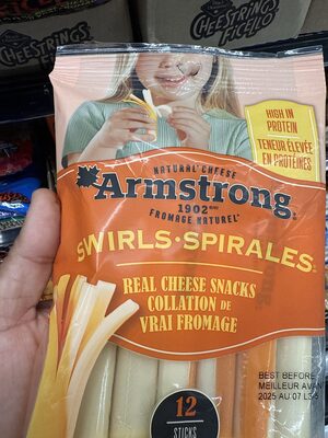 Swirl String Cheese Snack ingredients label