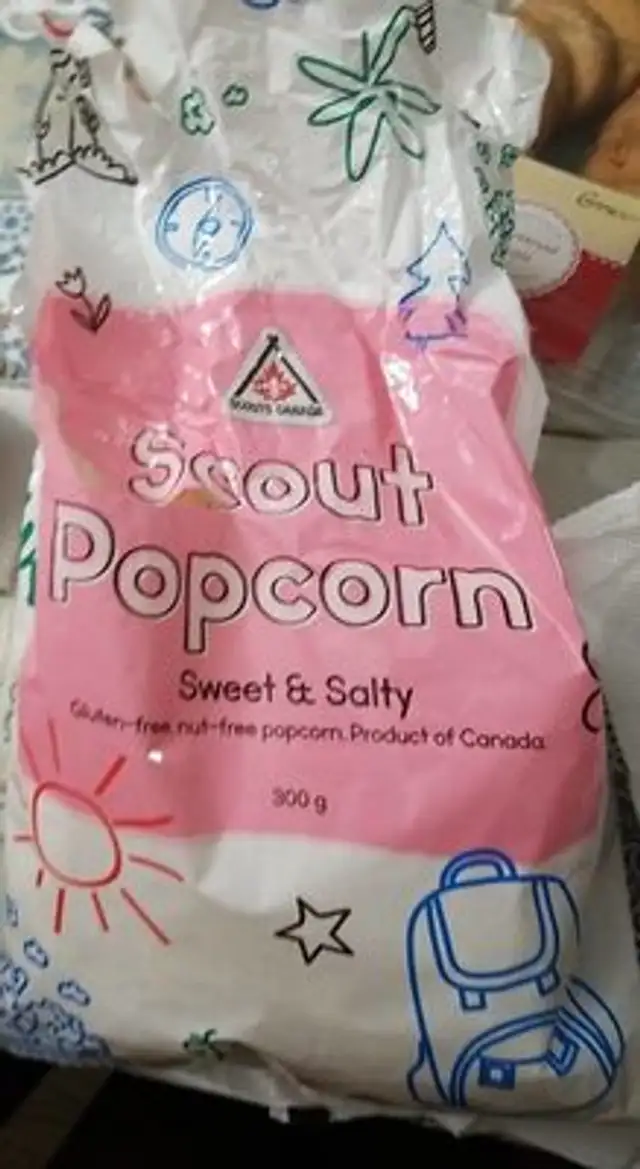 Scout popcorn sweet and salty