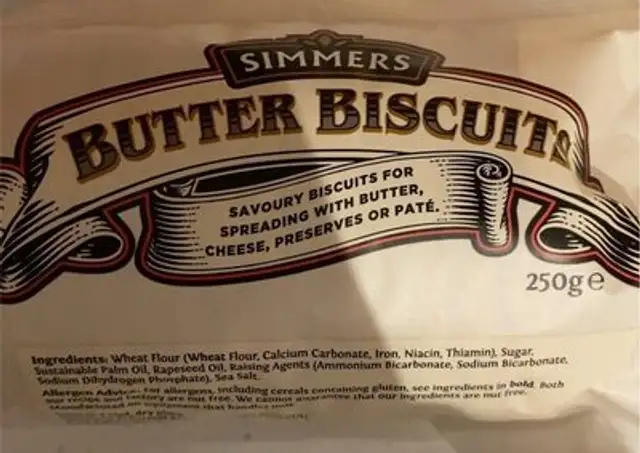 Simmers Butter Biscuits