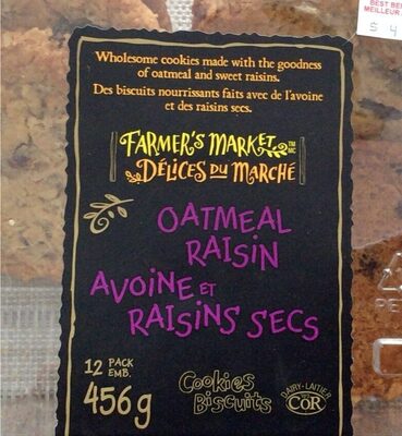 Avoine et raisins secs