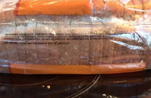 Cracked wheat bread nutrition facts table