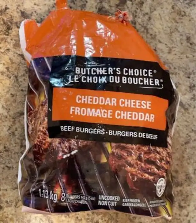 Cheddar Cheese Beef Burgers