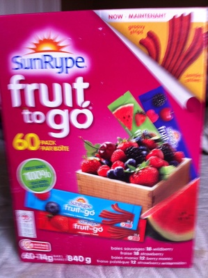 Fruit to go front packaging